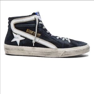 Golden Goose Slides in Denim